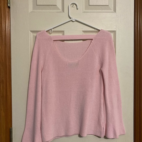 LOFT Pink Bar Back Sweater - Picture 7 of 7